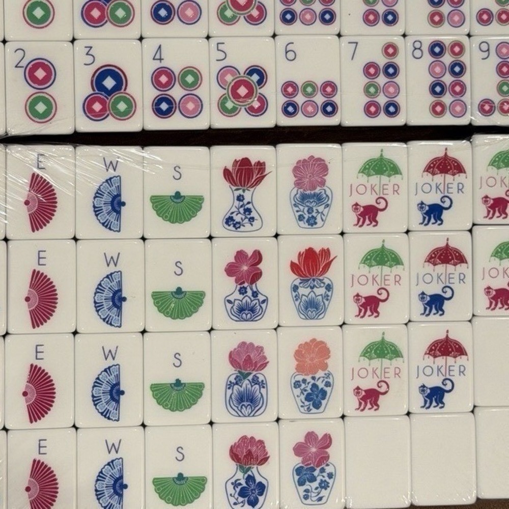 NEW! Beautiful Layered Mahjong Tiles – American Set 160 Tiles - Dark Purple - Picture 10 of 14